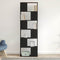 vidaXL Book Cabinet/Room Divider Black Oak 60x24x186 cm