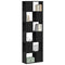 vidaXL Book Cabinet/Room Divider Black Oak 60x24x186 cm