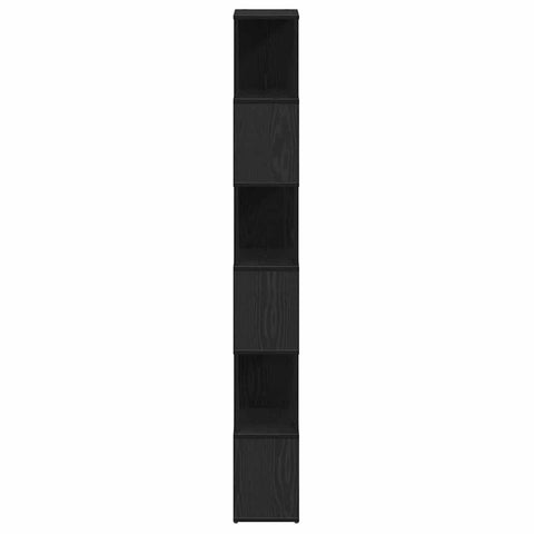 vidaXL Book Cabinet/Room Divider Black Oak 60x24x186 cm