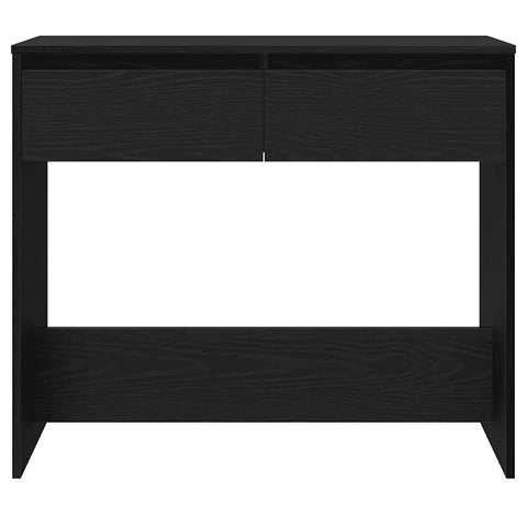 vidaXL Console Table Black Oak 89x41x76.5 cm Engineered Wood