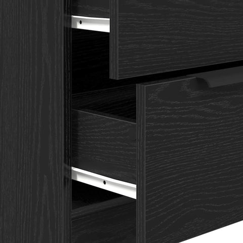 vidaXL Sideboard with Drawer Black 60 x 30 x 70 cm Engineered wood