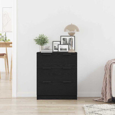 vidaXL Sideboard with Drawer Black 60 x 30 x 70 cm Engineered wood