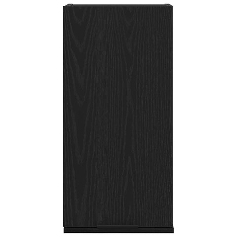 vidaXL Wall-mounted Cabinet Black Oak 32x20x67 cm Engineered Wood
