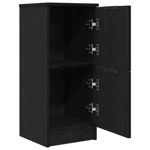 vidaXL Sideboard Black oak 30 x 30 x 70 cm Engineered Wood