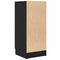 vidaXL Sideboard Black oak 30 x 30 x 70 cm Engineered Wood