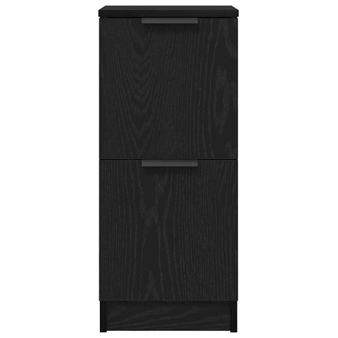 vidaXL Sideboard Black oak 30 x 30 x 70 cm Engineered Wood