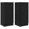 vidaXL Sideboard 2 pcs Black oak 30 x 30 x 70 cm Engineered Wood