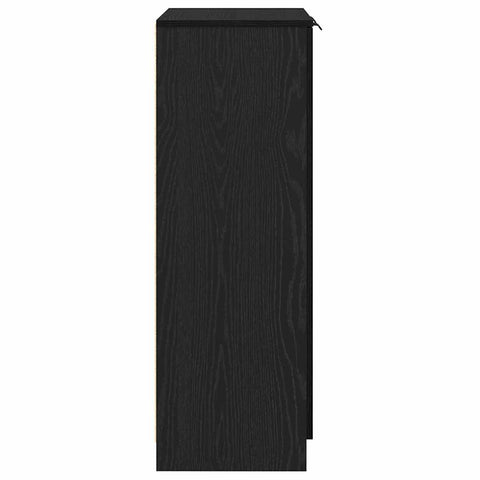 vidaXL Shoe Cabinet Black oak 59 x 35 x 100 cm Engineered Wood