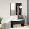 vidaXL Hallway Furniture Set 4 pcs Black oak 80 x 30.5 x 40 cm