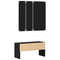 vidaXL Hallway Furniture Set 4 pcs Black oak 80 x 30.5 x 40 cm