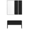 vidaXL Hallway Furniture Set 4 pcs Black oak 80 x 30.5 x 40 cm