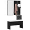 vidaXL Hallway Furniture Set 4 pcs Black oak 80 x 30.5 x 40 cm