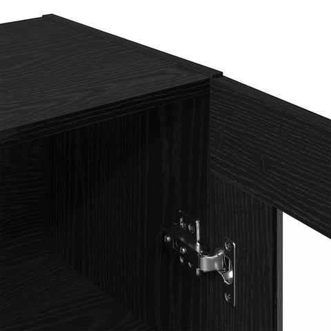 vidaXL Wall Cabinet Black oak 69.5 x 34 x 90 cm