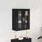 vidaXL Wall Cabinet Black oak 69.5 x 34 x 90 cm