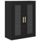 vidaXL Wall Cabinet Black oak 69.5 x 34 x 90 cm