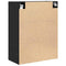 vidaXL Wall Cabinet Black oak 69.5 x 34 x 90 cm