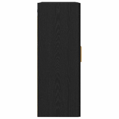 vidaXL Wall Cabinet Black oak 69.5 x 34 x 90 cm