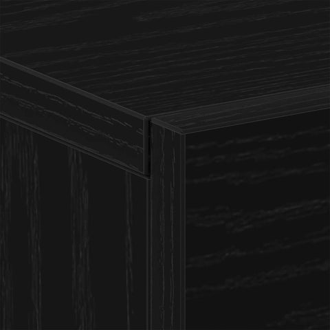 vidaXL Wall-mounted Bedside Cabinet Black oak 35 x 35 x 20 cm