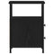 vidaXL Bedside Cabinets 2 pcs Black Oak 34x35.5x50 cm Engineered Wood