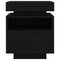 vidaXL Bedside Cabinet Black oak 40 x 39 x 48.5 cm Engineered wood