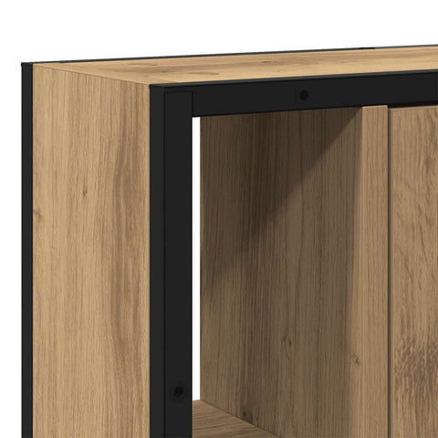 vidaXL Bathroom Mirror Cabinet Artisan Oak 60x16x60 cm Engineered Wood