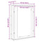 vidaXL Bathroom Mirror Cabinet Old Wood 42x12x60 cm Engineered Wood
