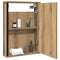 vidaXL Bathroom Mirror Cabinet Artisan Oak 42x12x60 cm Engineered Wood