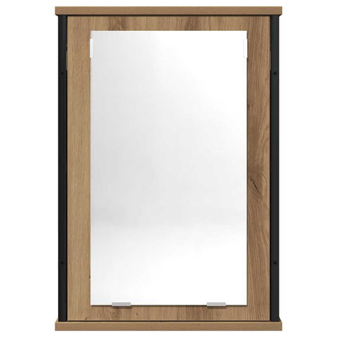 vidaXL Bathroom Mirror Cabinet Artisan Oak 42x12x60 cm Engineered Wood