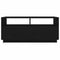 vidaXL Coffee Table with LED Lights Black Oak 90x49x40 cm