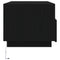 vidaXL Coffee Table with LED Lights Black Oak 90x49x40 cm