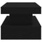 vidaXL Coffee Table with LED Lights Black Oak 90x50x40 cm
