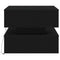 vidaXL Coffee Table with LED Lights Black Oak 50x50x40 cm