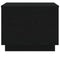 vidaXL Coffee Table with LED Lights Black Oak 50x50x40 cm