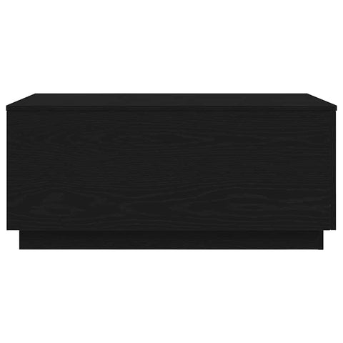 vidaXL Coffee Table with LED Lights Black Oak 90x50x40 cm