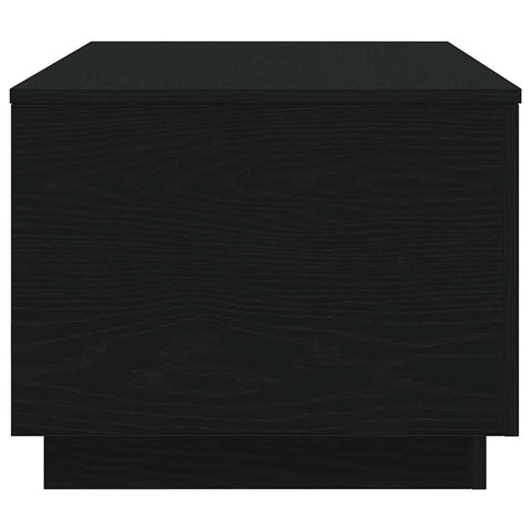 vidaXL Coffee Table with LED Lights Black Oak 90x50x40 cm