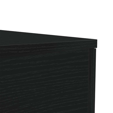 vidaXL Coffee Table with LED Lights Black Oak 90x50x40 cm