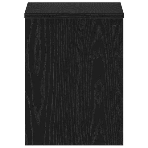 vidaXL Bedside Cabinet Black Oak 40x30x40 cm Engineered Wood