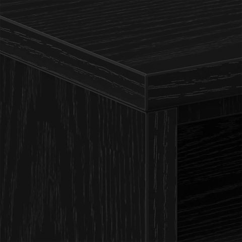 vidaXL Bedside Cabinet Black Oak 40x30x40 cm Engineered Wood