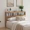 vidaXL Headboard Cabinet with LED Artisan Oak 160x17x102 cm