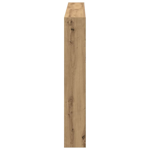 vidaXL Headboard Cabinet with LED Artisan Oak 160x17x102 cm