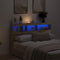 vidaXL Headboard Cabinet with LED Artisan Oak 160x17x102 cm