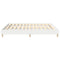 vidaXL Bed Frame No Mattress White 200x200 cm Engineered Wood