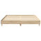 vidaXL Bed Frame No Mattress Sonoma Oak 200x200 cm Engineered Wood