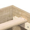 vidaXL Bed Frame No Mattress Sonoma Oak 200x200 cm Engineered Wood