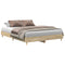 vidaXL Bed Frame No Mattress Sonoma Oak 150x200 cm King Size Engineered Wood
