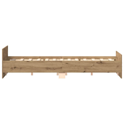 vidaXL Bed Frame without Mattress Artisan Oak 180x200cm Engineered Wood