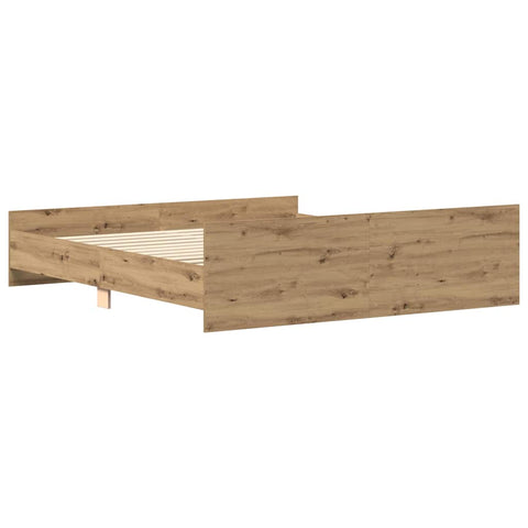 vidaXL Bed Frame without Mattress Artisan Oak 180x200cm Engineered Wood
