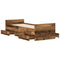vidaXL Bed Frame without Mattress Old Wood 90x200cm Engineered Wood