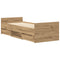 vidaXL Bed Frame without Mattress Artisan Oak 90x190 cm Single Engineered Wood