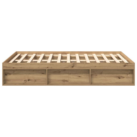vidaXL Bed Frame without Mattress Artisan Oak 120x200cm Engineered Wood